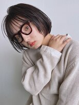 イースエモーション(ease et motion) 【天神 今泉 大名】ミニボブ シースルーバング カシスベージュ