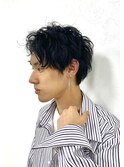 スパイラルパーマ風ショート