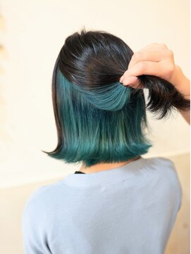 ボアップ 京橋店(boappu) #インナーカラー#インナーカラーグリーン#グリーンカラー