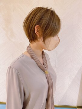 ロンド ストラーダ 心斎橋(Lond strada) ショート×ハイライト白髪ぼかし×シルキーベージュ[心斎橋]