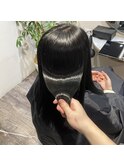 カラーしただけでサラサラ艶々の美髪に♪髪質改善カラー