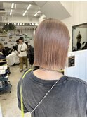 ミルクティーベージュ/切りっぱなしボブ