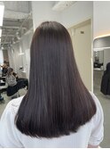 ナチュラル縮毛矯正and艶ブラウンカラー
