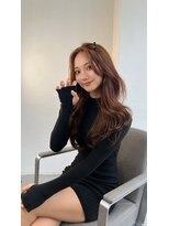 ノク(nok)&nbsp;透けるブラウン_前髪マチルダボブピンクベージュ