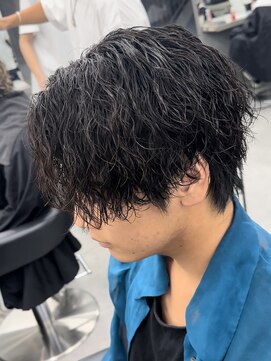 オーバルバイアピッシュ(OVARL by apish) 波巻きスパイラルツイストスパイラルパーマメンズマッシュカルマ