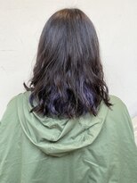 モリオ フロム ロンドン 成増店&nbsp;【morio成増/一戸】ミディアムパーマインナーカラーバイオレット