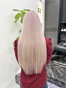 チュダック(ChuDuck) 韓国風《ホワイトピンク》ハイトーン/ケアブリーチ/ダブルカラー