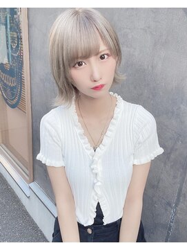 ゲーム 渋谷店(GAME) ダブルカラーミルクティーピンクベージュカラーケアブリーチ韓国