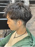 メンズショートツイストスパイラルパーマ群馬高崎眉毛