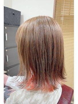 ゴロクヘアー(56 hair) インナーライトオレンジ【56hair 戸越銀座】