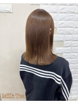 ミウミウヘア(miu miu hair) ブリーチなし！ミルクティー☆