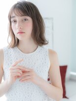 アルバハナレ 横浜(αlba HANARE)&nbsp;関内/髪質改善/プラチナグレージュ×くびれ鎖骨ミディアムa