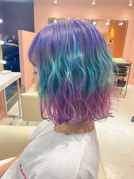 シェリエ(Cherie) コットンキャンディカラー/ボブ/ブリーチカラー/推しカラー