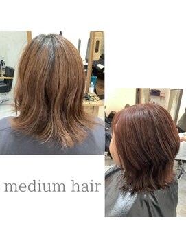 チャンドット(chan.) ≪chan.≫ お客様スタイル 本日もピンクベージュ~