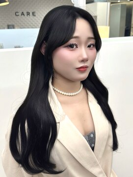 ケア 神戸(CARE) 韓国レイヤーカット/ダークグレージュ/韓国巻き