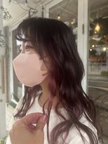 ワースホワイル(WORTH WHILE)&nbsp;ツートンカラー大人ガーリーチョコレートプリカール暗めカラー