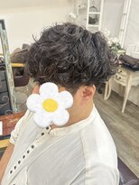 アンジョ(Anjo)&nbsp;ふんわりカーリーパーマ×オリーブブラウン