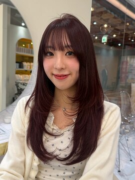 ザシェノンウメダ(THA CHAINON UMEDA) 心斎橋/着物ヘア/大人ガーリー/ダークアッシュ/似合わせカット