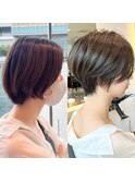 30代40代50代ショートボブレイヤー銀座ひし形大人かっこいいE