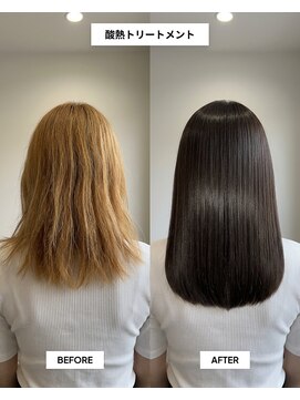 SENJYU 名古屋 名駅【髪質改善 縮毛矯正 白髪ぼかし特化サロン】【4月中旬～(予定)】 髪質改善 酸熱トリートメント/ミディアムヘア