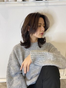 エメ 北花田(Aime) 艶感モテ髪くびれヘアセミディ大人可愛いナチュラルカール透明感