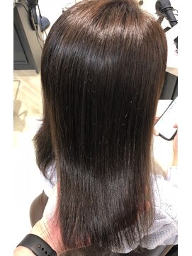 ユーフォリア 銀座本店(Euphoria) グラスヴェールカラー&オージュアトリートメントのツヤ髪