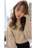 ANGELICA センターパート シアーベージュ ウェーブ