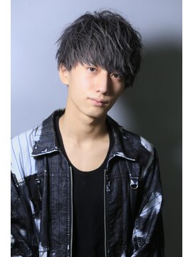 リップス 吉祥寺アネックス店(LIPPS) グレー無造作マッシュ風ツーブロ