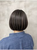 コントラスト × 白髪ぼかし × ハイライト