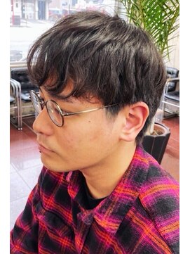 理容 鮎川 サラマッシュ2ブロックカット