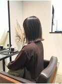 大人かわいいこなれミディ×外はねショコラアッシュ×髪質改善