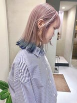 ヘアー アイス ルーチェ(HAIR ICI LUCE)&nbsp;デザインカラー 裾カラー 切りっぱなし /城倉