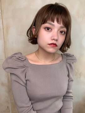 ニスル センター南店(NISURU） 似合わせカット/大人ガーリー/ダークアッシュ/着物/センター南