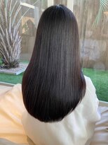 トップヘアー ミカワアンジョウ 安城(TOPHAIR MIKAWA ANJO)&nbsp;サラ艶ロング/アッシュブラック/レイヤーロング