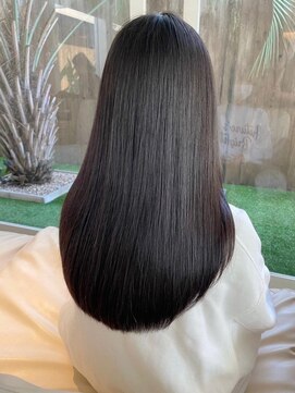 トップヘアー ミカワアンジョウ 安城(TOPHAIR MIKAWA ANJO) サラ艶ロング/アッシュブラック/レイヤーロング
