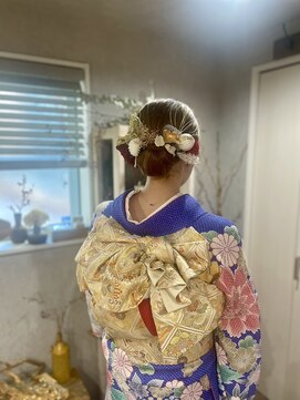 ベルトオブヴィーナス(Belt of venus) 【振袖ヘア】タイトシニヨン