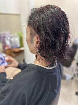コアフィールフィス(COIFFURE fils) 【見附　今町】メンズ　ロング　パーマカラー　ハイライト