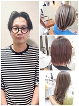 米倉琢馬 #切りっぱなし #量感調整 #質感調整 #ハイトーンカラー #デザインカラー #ストレート #Aujua