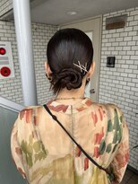 カチモリ　韓国ヘア　タイトアレンジ　参列ヘア