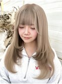 《高瀬寛菜》ミルクティーベージュ/ブラウン/デザインカラー/