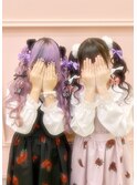 高めツイン★髪の毛でハートアレンジ♪