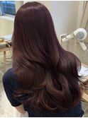 顔周りレイヤーカットくびれヘアミルクティーベージュカラー