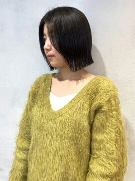 エミス バイ メルト 吉祥寺(emis by melt) 【吉田江梨】タッセルボブレイヤーカット顎下外はねこなれ感人気