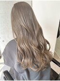 渋谷ミルクティーベージュハイトーンカラーヘーゼルベージュ30代