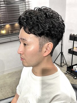 マーズ(MARS) ビジネスパーマ/ツーブロック/刈り上げセンターパート/フェード