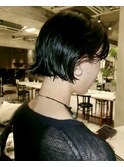 暗めカラー/ボブ/顔周り/レイヤー/髪質改善/縮毛矯正/表参道