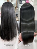 ハピネス 梅田茶屋町店(HAPPINESS)&nbsp;韓国風/レイヤーカット/顔周り/顔まわり/髪質改善/ベージュ