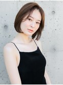 艶髪ショート×透明感イルミナカラー