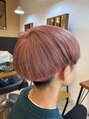 アグ ヘアー ラテ 福島店(Agu hair latte)&nbsp;刈り上げマッシュ×ピンクベージュ