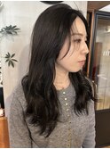 顔まわりレイヤーで小顔魅せ◎大人ナチュラルロング